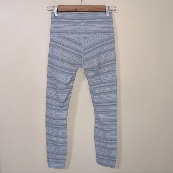 Gray Striped Leggings - Picture 2 of 3